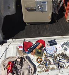 Deputies found a small safe and a pillowcase loaded with jewelry.