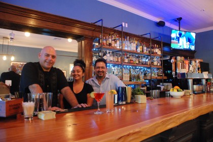 From left: Brian Gilliland, Bar Manager, Mia Winders, Bartender and Enrique Padilla, General Manager.  